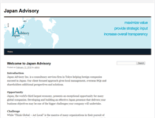 Tablet Screenshot of japanadvisory.com